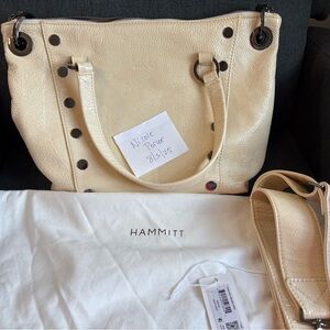 EUC Hammitt Alabaster Medium Daniel with gunmetal hardware